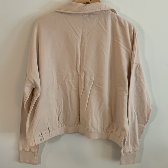 Vuori Sunnyside Half Zip Pullover Sweatshirt in Alabaster - Picture 4 of 14
